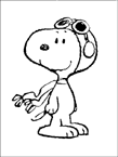 Coloriage Snoopy 7