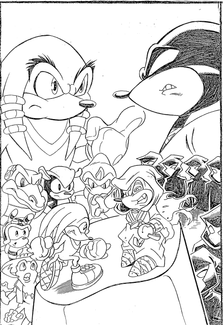Coloriage 1 Sonic