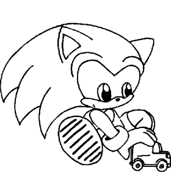 Coloriage 12 Sonic