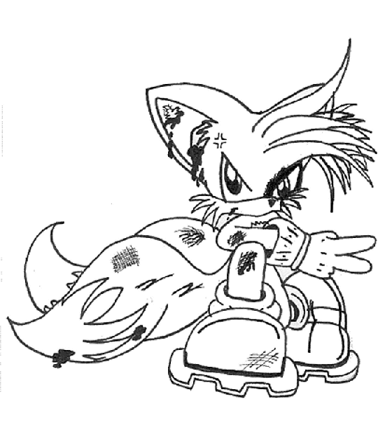 Coloriage 13 Sonic