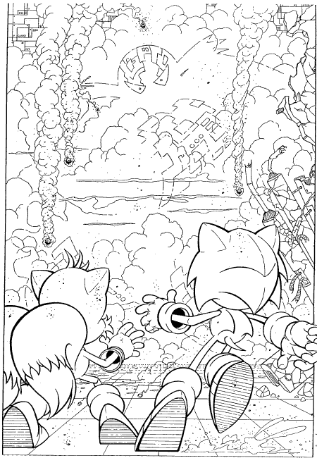 Coloriage 2 Sonic