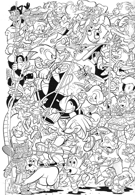 Coloriage 3 Sonic
