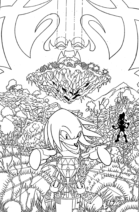 Coloriage 9 Sonic