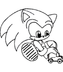 Coloriage Sonic 12