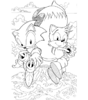 Coloriage Sonic 14