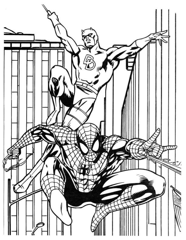 Coloriage 112 Spiderman