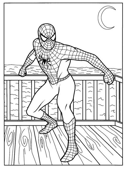 Coloriage 24 Spiderman