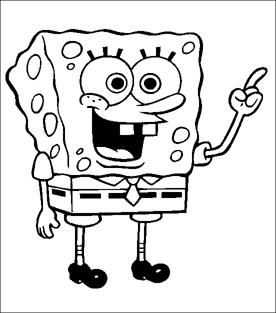 Coloriage 5 Spongebob