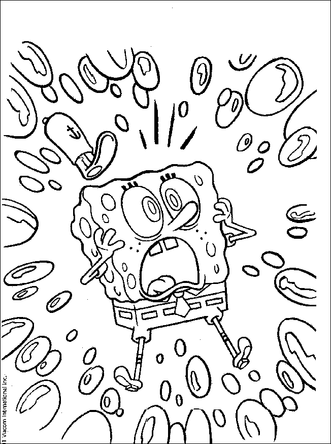Coloriage 6 Spongebob