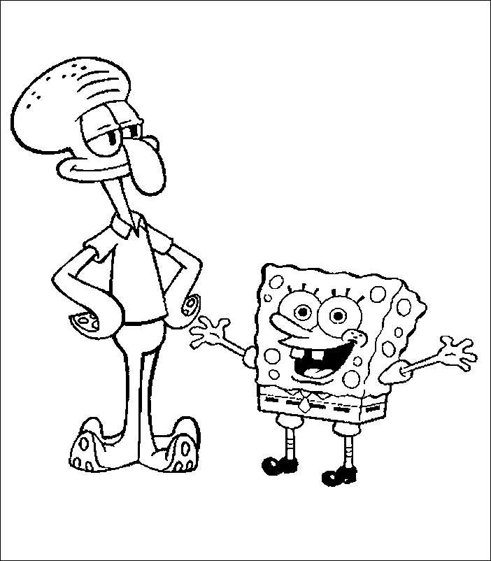 Coloriage 7 Spongebob