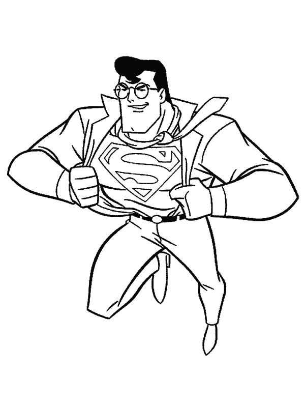Coloriage 1 Superman