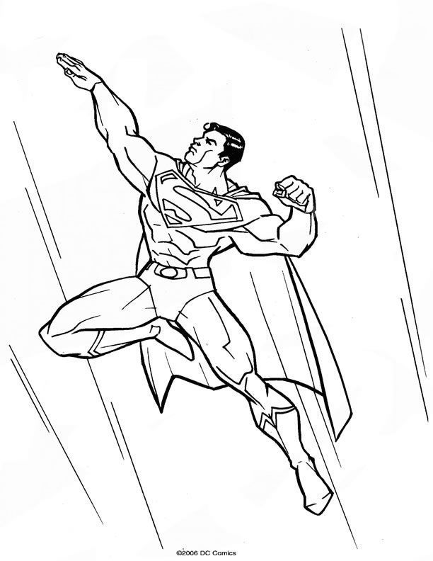 Coloriage 16 Superman