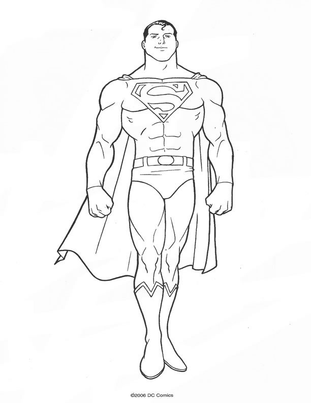 Coloriage 18 Superman