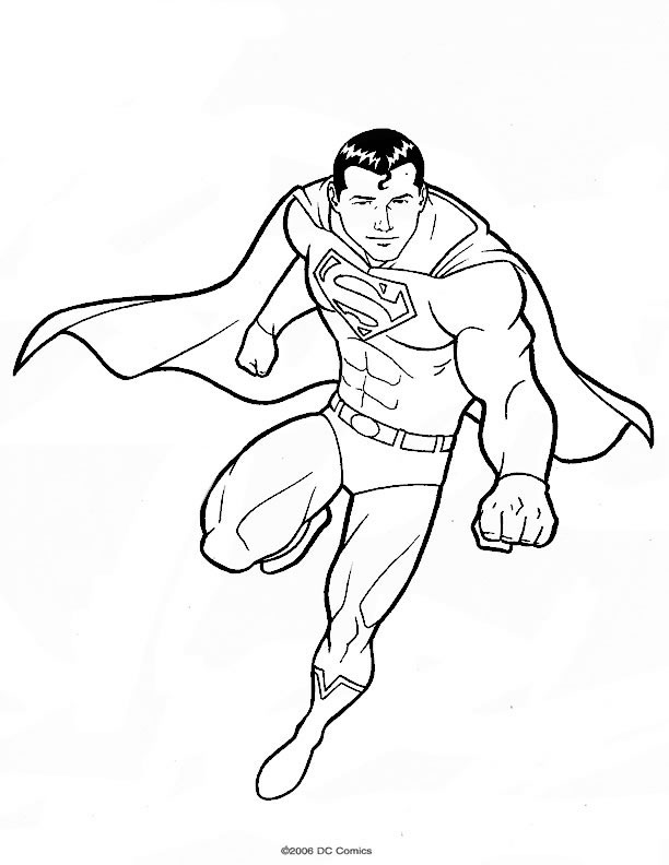 Coloriage 38 Superman