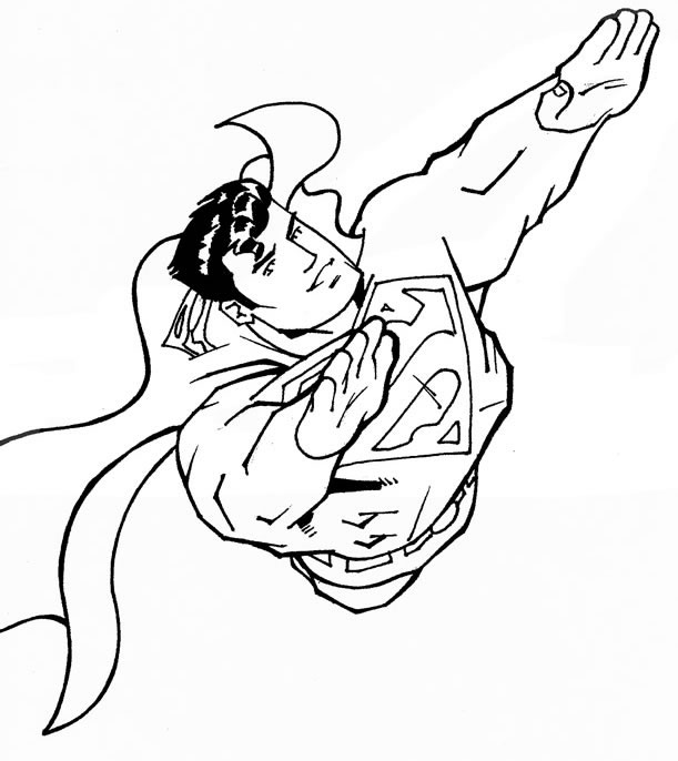 Coloriage 42 Superman