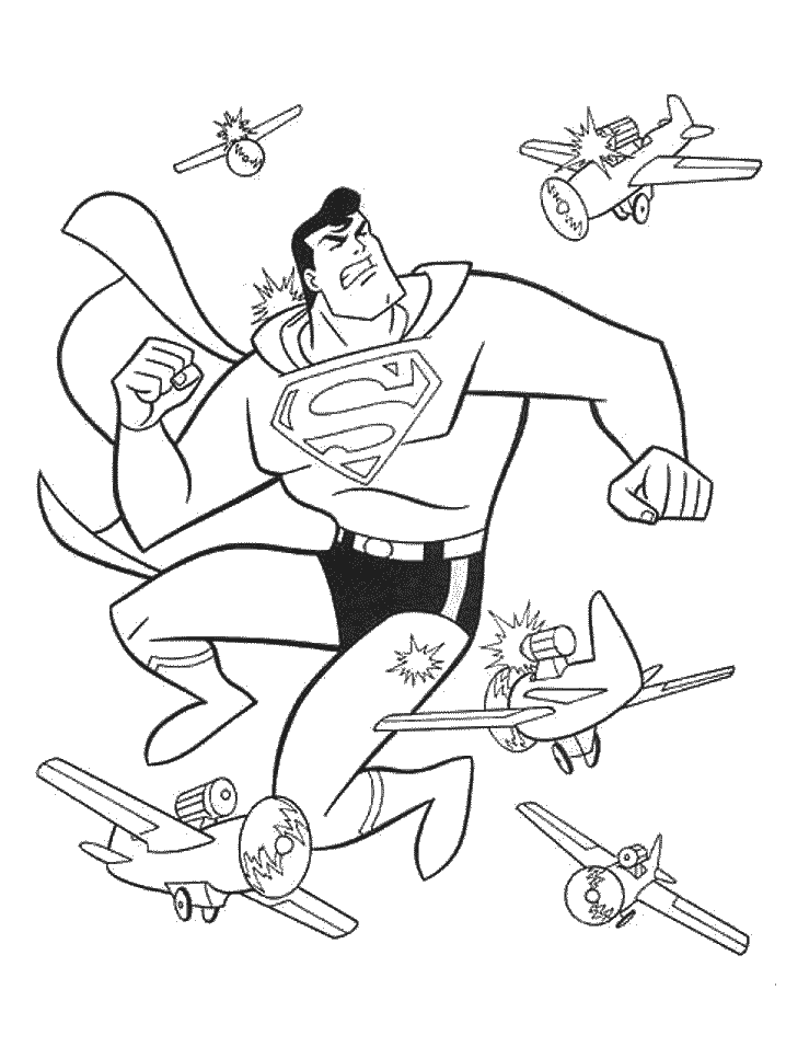 Coloriage 6 Superman