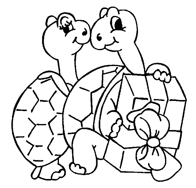 Coloriage 14 Tortues