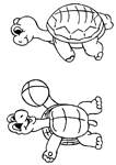 Coloriage Tortues 16