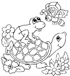 Coloriage Tortues 23