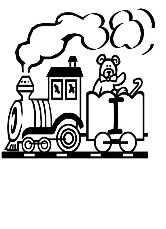 Coloriage 9 Train alphabet