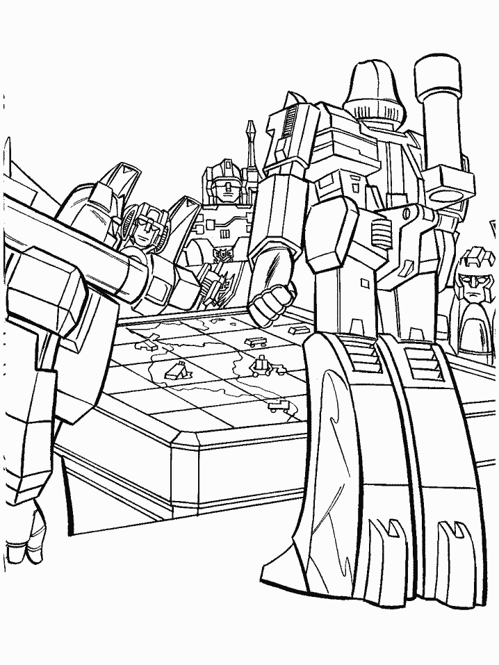 Coloriage 13 Transformers