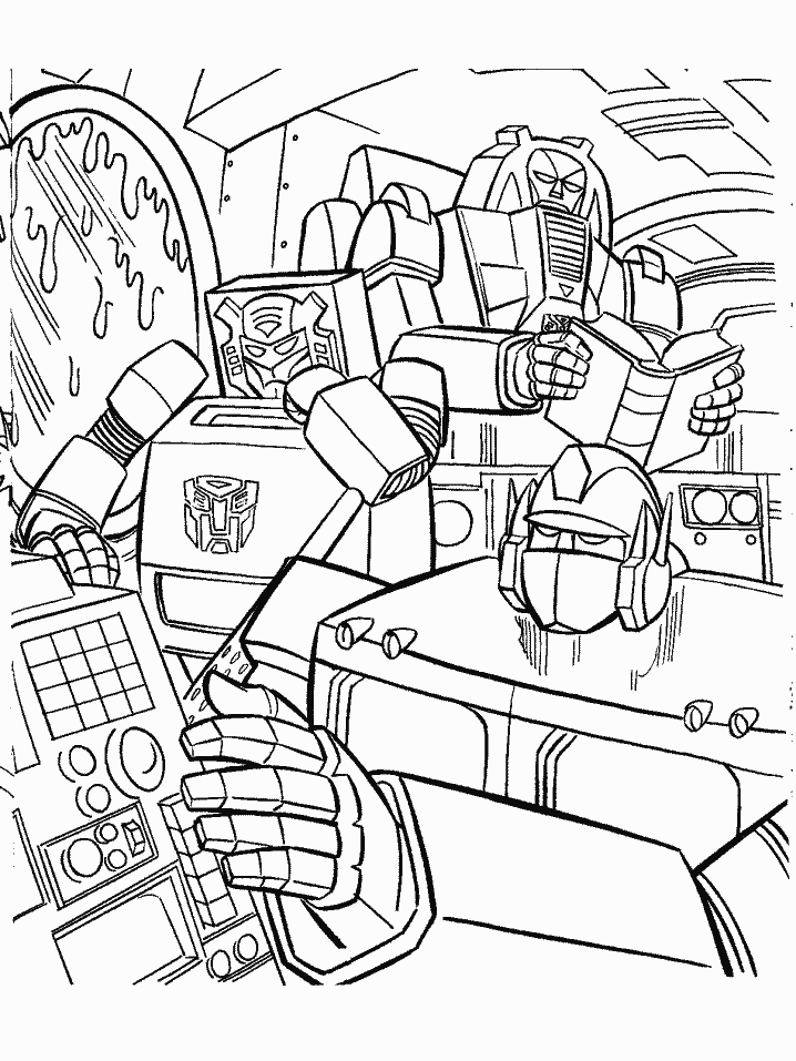 Coloriage 19 Transformers