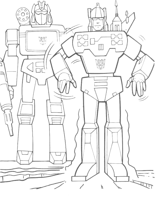 Coloriage 47 Transformers