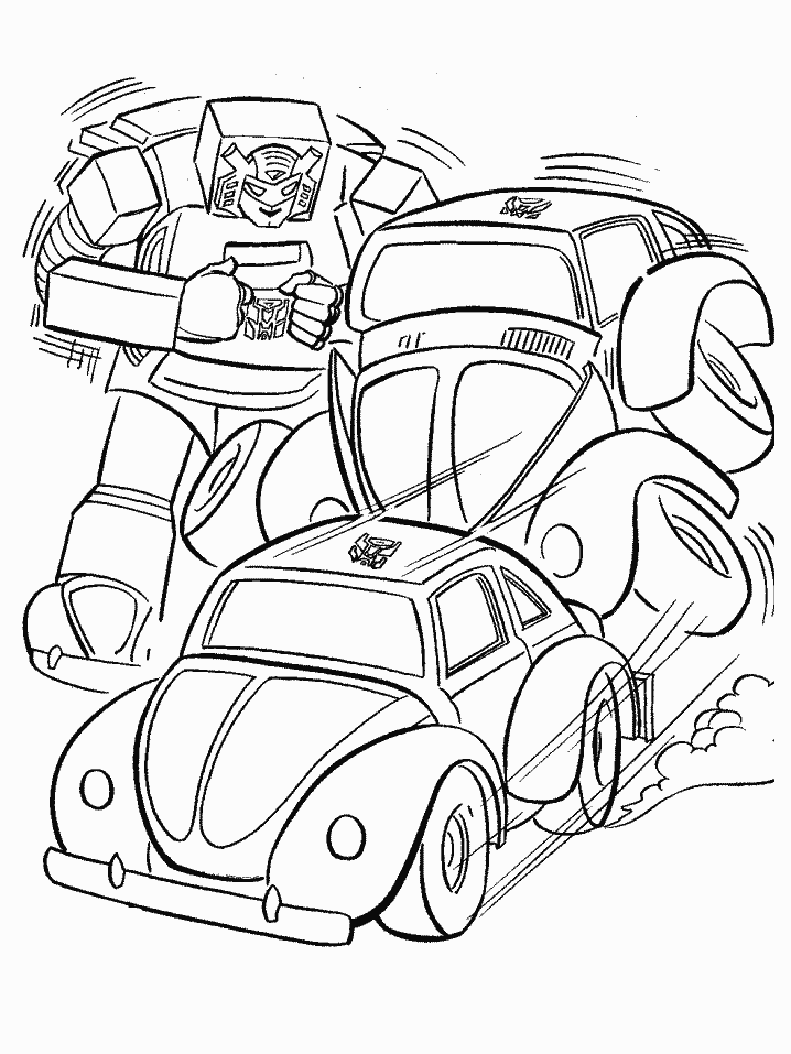 Coloriage 7 Transformers
