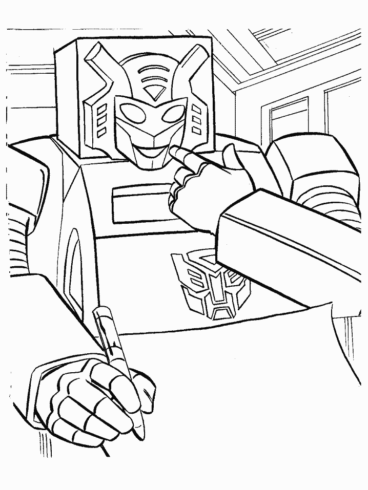 Coloriage 8 Transformers
