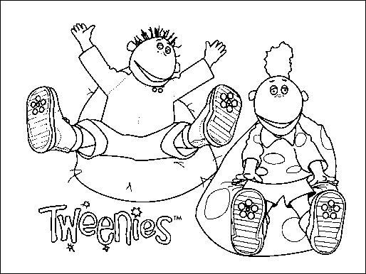 Coloriage 9 Tweenies