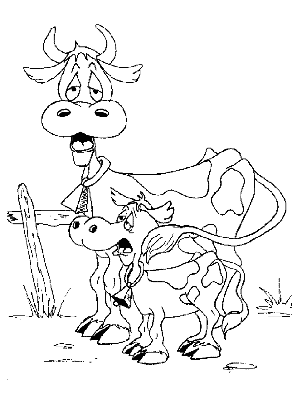 Coloriage 4 Vaches
