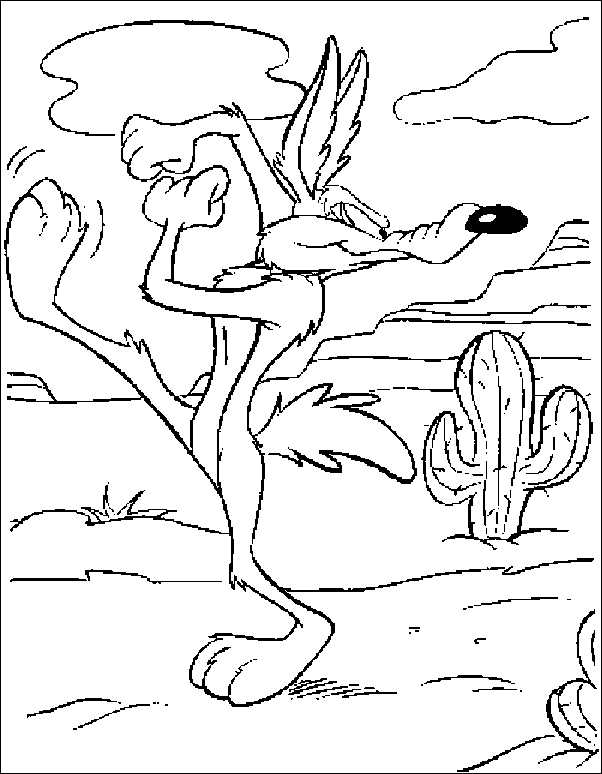 Coloriage 4 Wile coyote