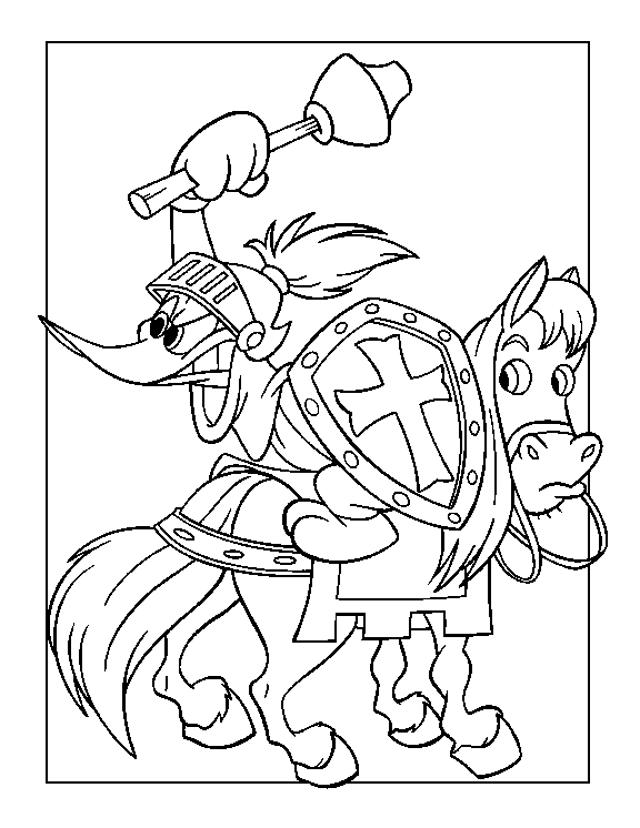 Coloriage 1 Woody-woodypecker