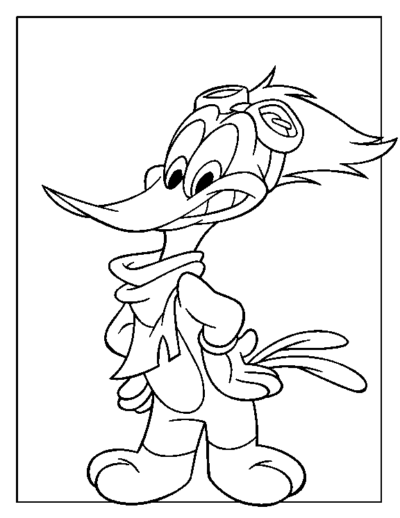 Coloriage 6 Woody-woodypecker