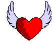 EMOTICON coeur avec ailes 6