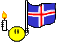 Gifs Animés drapeau de l-islande 2