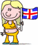 EMOTICON drapeau de l-islande 5