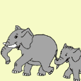 Gifs Animés elephants 200