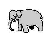 Gifs Animés elephants 281