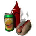 Gifs Animés hot dog 8