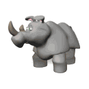 Gifs Animés rhinoceros 12