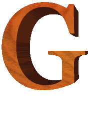 Lettre G Alphabet Bois Majuscule