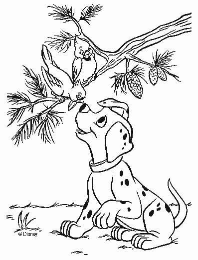 Coloriage 15 101 dalmatians