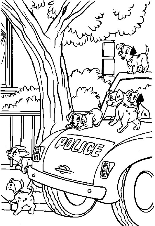 Coloriage 20 101 dalmatians
