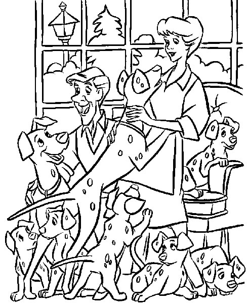 Coloriage 23 101 dalmatians