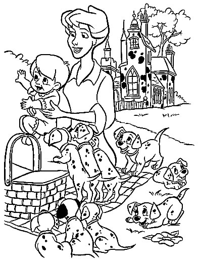 Coloriage 26 101 dalmatians