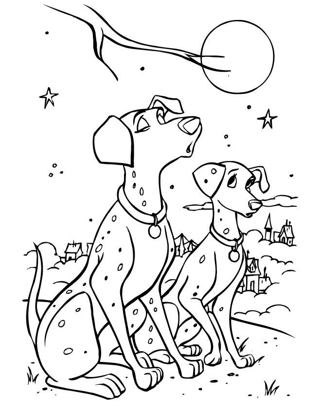 Coloriage 32 101 dalmatians
