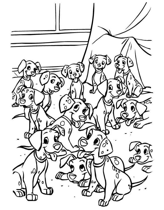 Coloriage 33 101 dalmatians