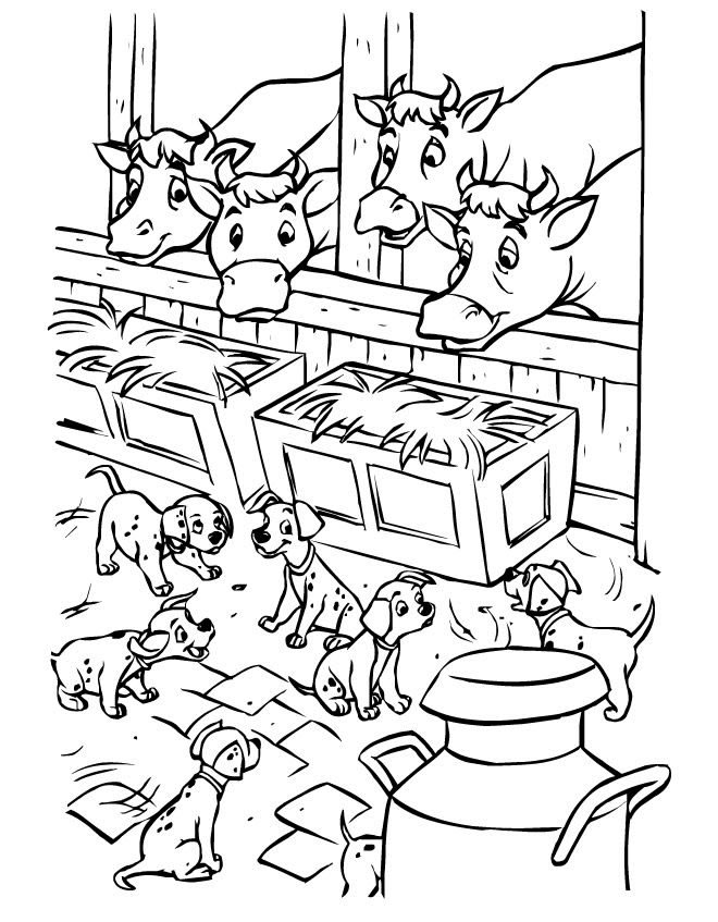 Coloriage 34 101 dalmatians