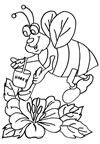 Coloriage Abeilles 7